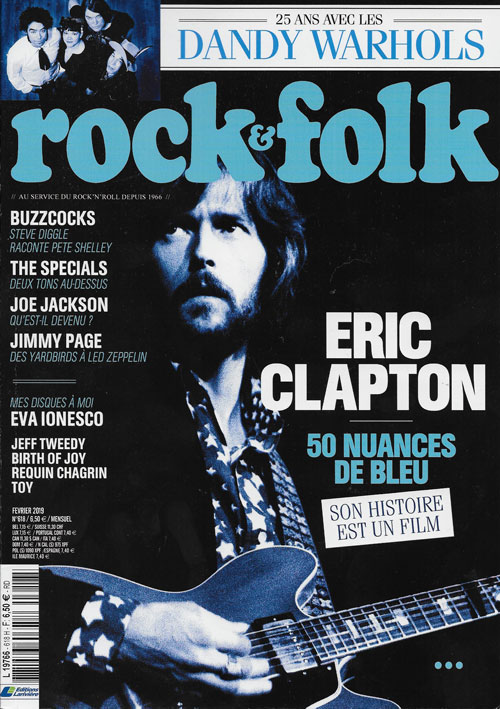 Rock & Folk n618 Fevrier 2019 Eric Clapton cover