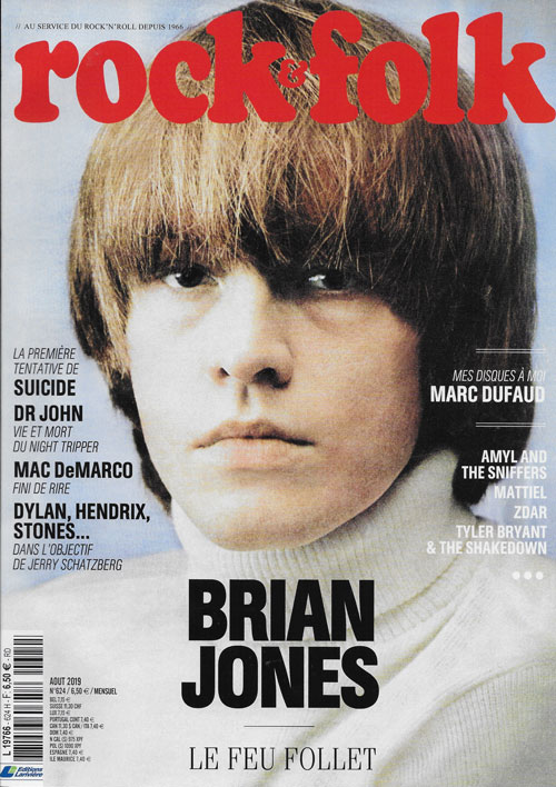 Rock & Folk n 624 Aot 2019 Brian Jones cover