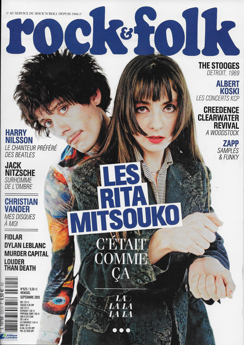 Rock & Folk n 625 - Septembre 2019 Les Rita Mitsouko cover