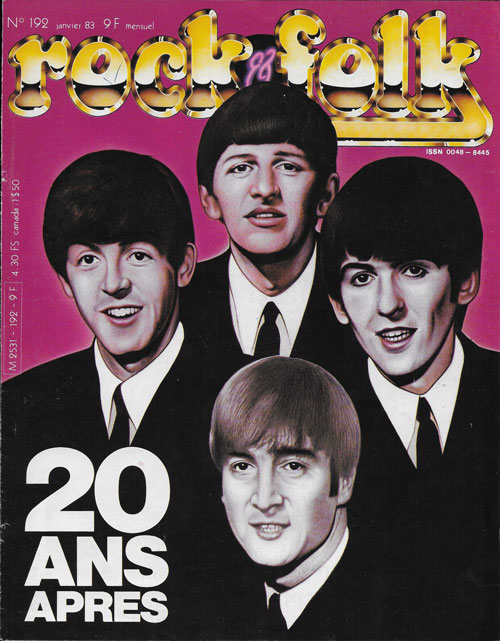 Rock & Folk n 192 Janvier 1983 The Beatles cover