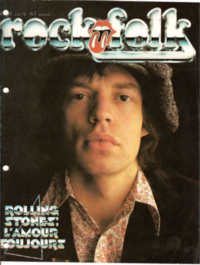 Rock & Folk n 139 - Aot 1978 Mick Jagger The Rolling Stones cover