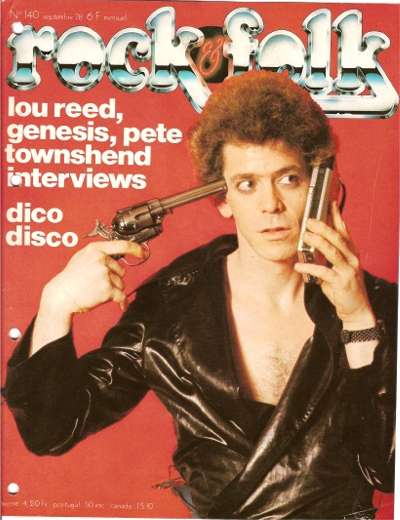 Rock & Folk n 140 Septembre 1978 Lou Reed cover