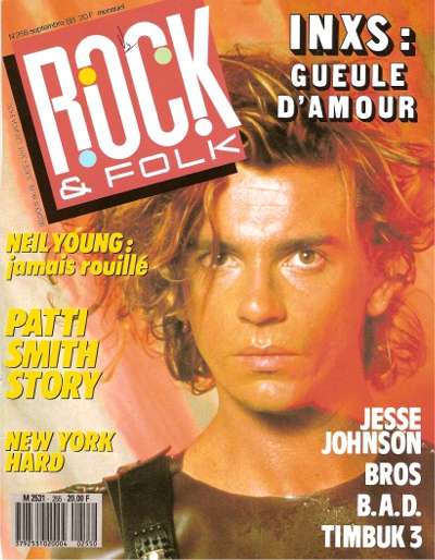 Rock & Folk n 255 Septembre 1988 Michael Hutchence INXS cover