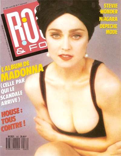 Rock & Folk n262 Avril 1989 Madonna cover