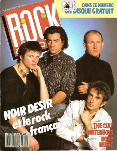 Rock & Folk n264 - Juin 1989 Noir Dsir cover