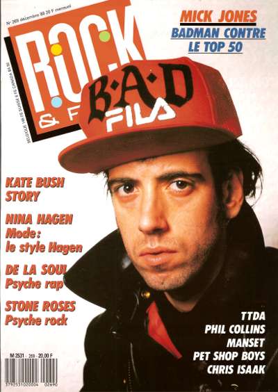 Rock & Folk n269 - Dcembre 1989 Mick Jones The Clash cover