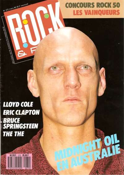 Rock & Folk n272 - Mars 1990 Midnight Oil Peter Garrett cover