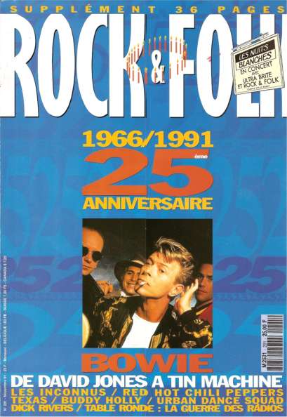 Rock & Folk n291Novembre 1991 David Bowie cover