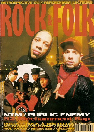 Rock & Folk n 294 Fvrier 1992 NTM Public Enemy cover