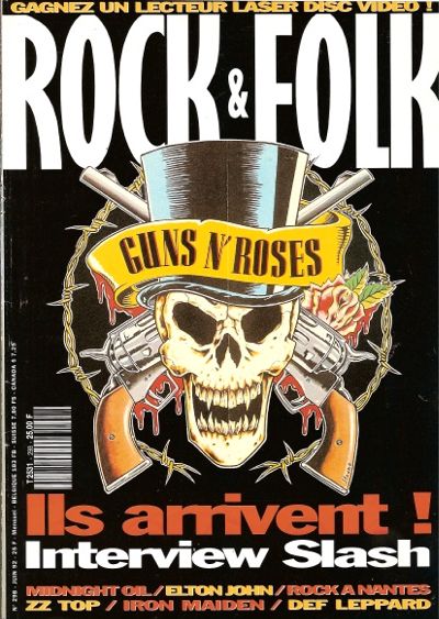 Rock & Folk n 298 - Juin 1992 Guns n'Roses cover