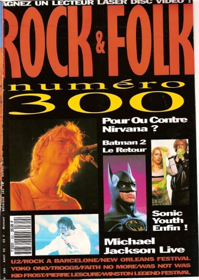 Rock & Folk n 300 Aot 1992 cover