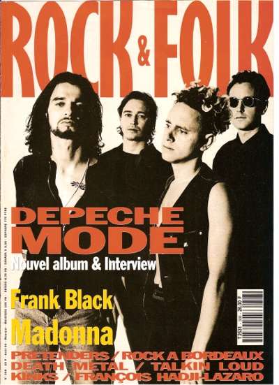 Rock & Folk n 308 - Avril 1993 Dpeche Mode cover