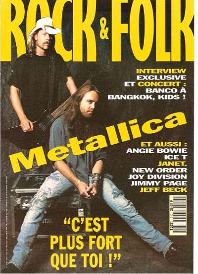 Rock & Folk n 310- Juin 1993 Metallica cover