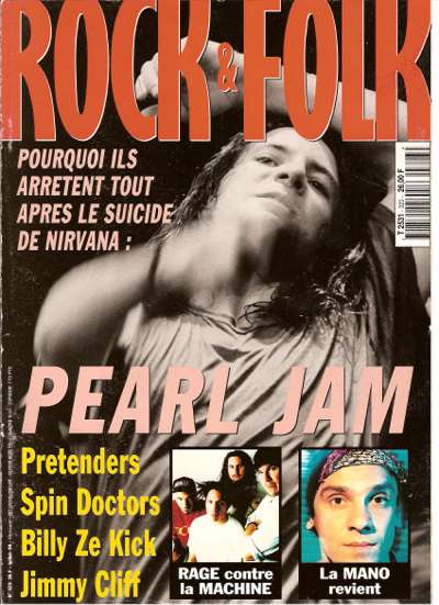 Rock & Folk n 323 - Juillet 1994 Pearl Jam cover