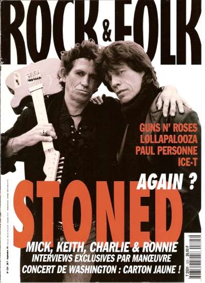 Rock & Folk n 325 Septembre 1994 Keith Richards et Mick Jagger The Rolling Stones cover