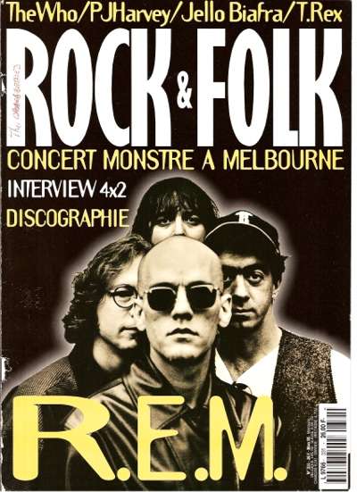 Rock & Folk n 331 - Mars 1995 REM cover