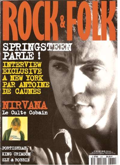 Rock & Folk n 333 Mai 1995 Bruce Springsteen cover