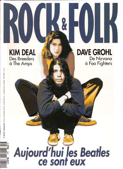 Rock & Folk n 340 Dcembre 1995 Kim Deal Dave Grohl cover