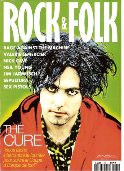 Rock & Folk n 245 Mai 1996 Robert Smith The Cure cover