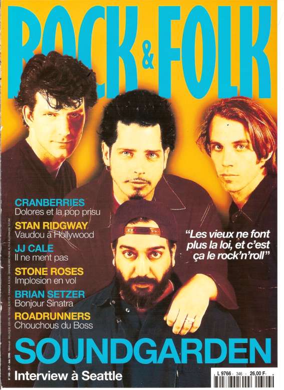 Rock & Folk n 346 - Juin 1996 Soundgarden cover