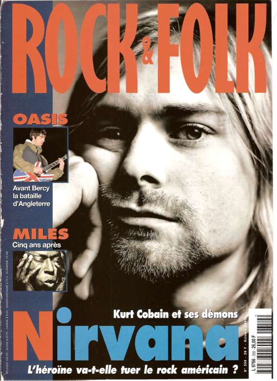 Rock & Folk n 350 Octobre 1996 Kurt Cobain Nirvana cover