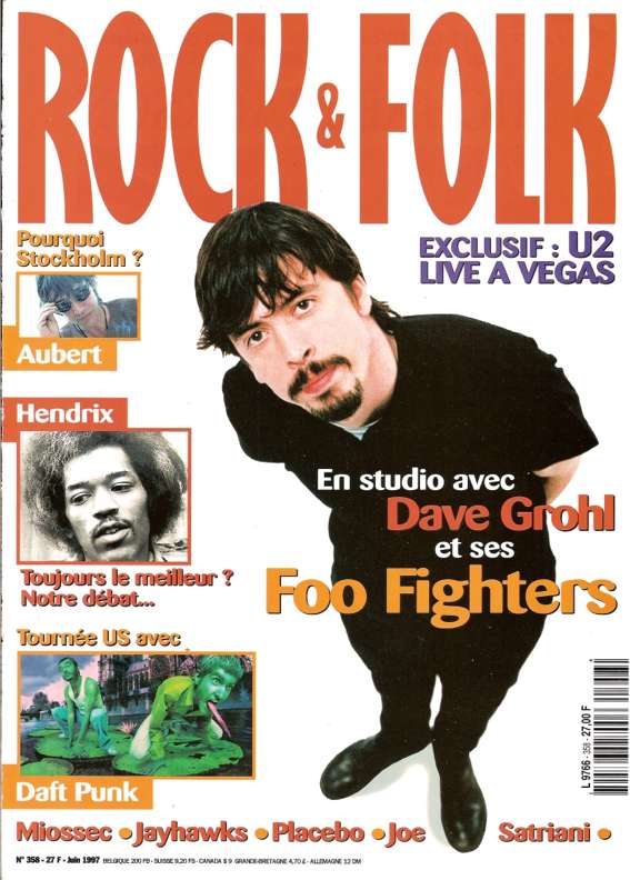 Rock & Folk n 358 Juin 1997 Dave Grohl Foo Fighters cover