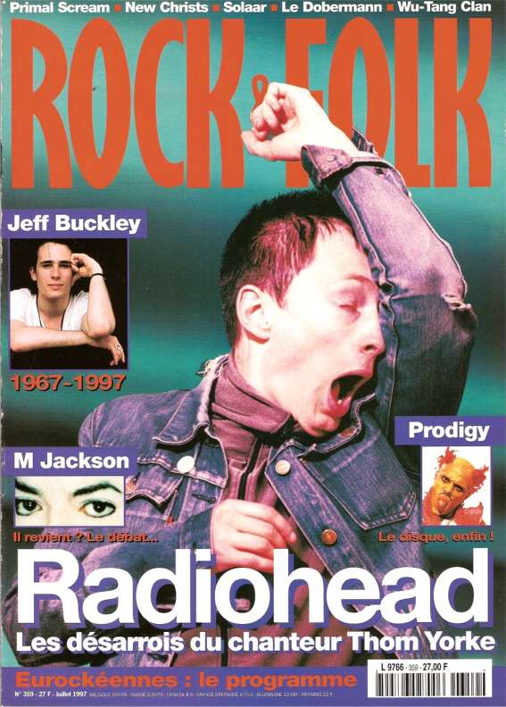 Rock & Folk n 359 Juillet 1997 Radiohead cover