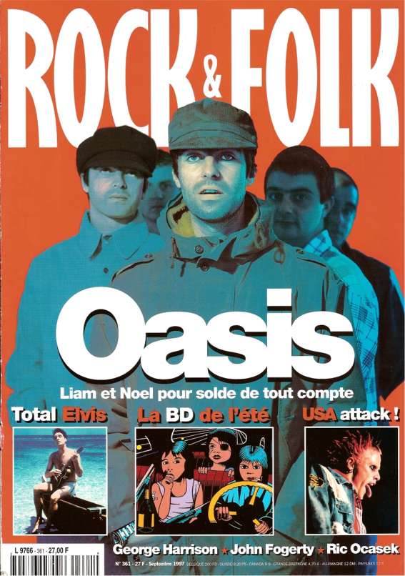 Rock & Folk n 361 Septembre 1997 Oasis cover