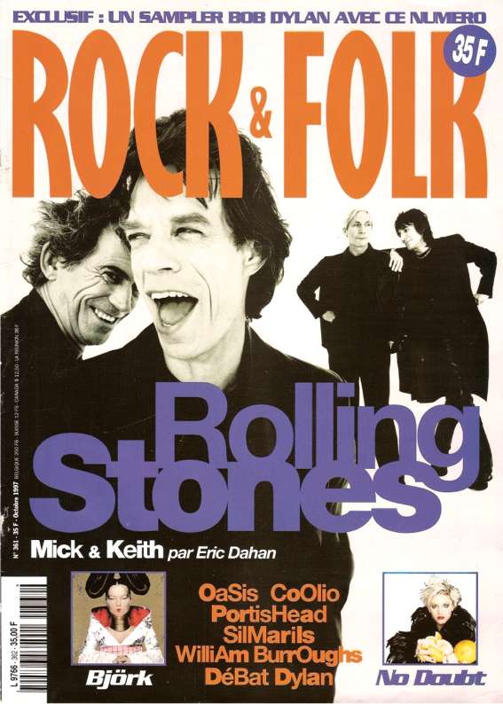 Rock & Folk n 362 - Octobre 1997 The Rolling Stones cover