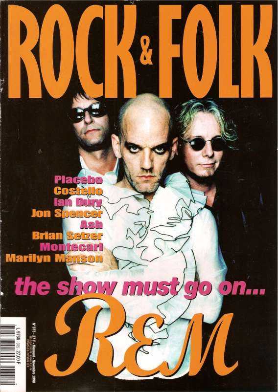 Rock & Folk n 375 Novembre 1998REM cover