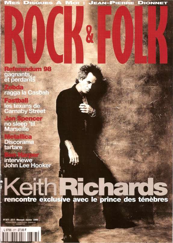 Rock & Folk n 377 Janvier 1999 Keith Richards cover