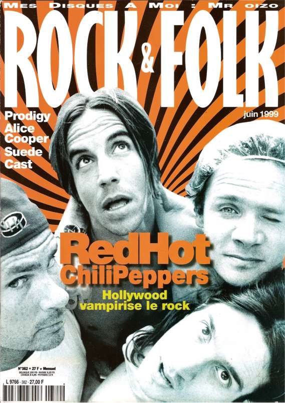 Rock & Folk n 382 Juin 1999 The Red Hot Chili Peppers cover