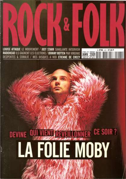 Rock & Folk n 401 Janvier 2001 Moby cover