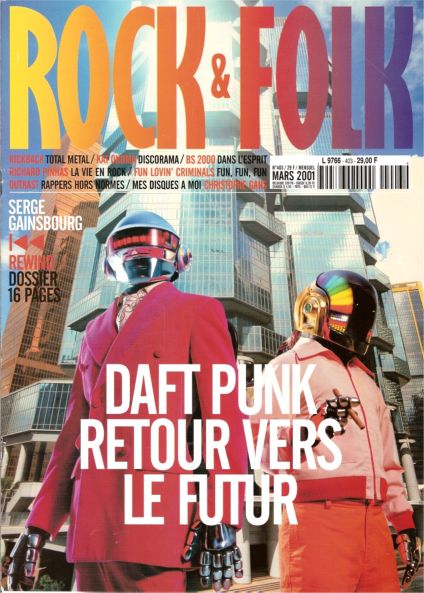 Rock & Folk n 403 Mars 2001 Daft Punk cover