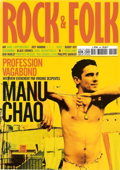 Rock & Folk n 406 Juin 2001 Manu Chao cover