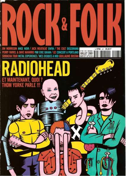 Rock & Folk n 407 Juillet 2001 Radiohead cover