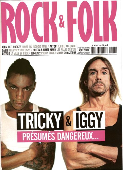 Rock & Folk n 408 Aot 2001 Tricky Iggy Pop cover