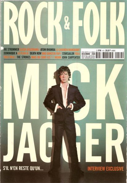 Rock & Folk n 412 Dcembre 2001 Mick Jagger cover