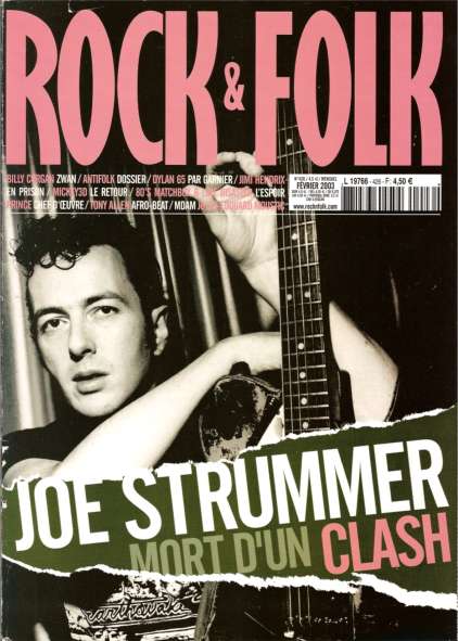 Rock & Folk n 426 - Fvrier 2003 Joe Strummer The Clash cover