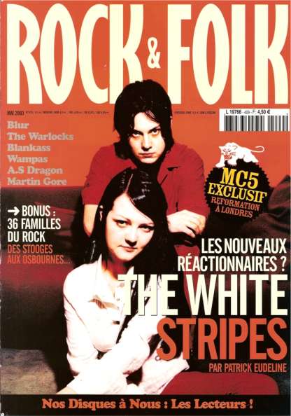 Rock & Folk n 429 - Mai 2003 The White Stripes cover