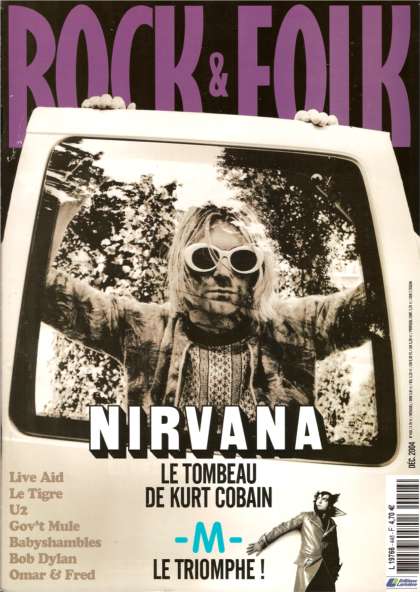 Rock & Folk n 448 Dcembre 2004 Kurt Cobain Nirvana cover