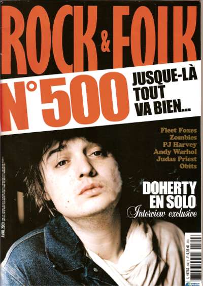 Rock & Folk n 500 Avril 2009 Pete Doherty cover