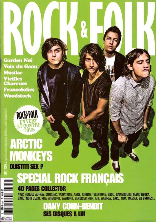 Rock & Folk n 505 Septembre 2009 Artic Moneys cover