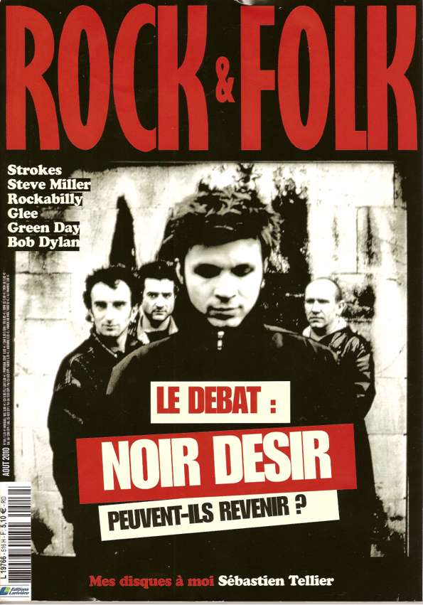 Rock & Folk n 516 Aot 2010 Noir Dsir cover