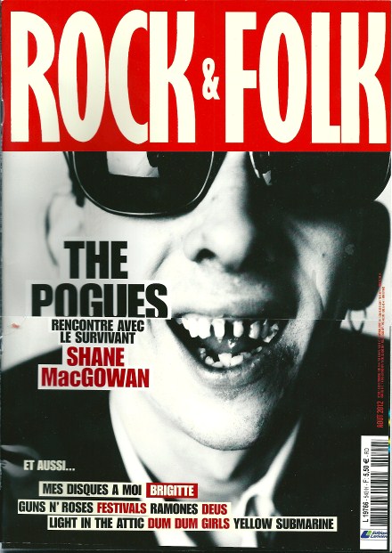 Rock & Folk n 540 Aot 2012 Shane MacGowan The pogues cover