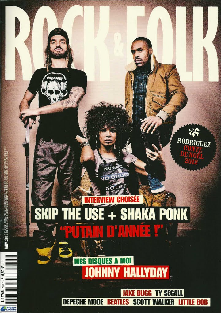 Rock & Folk n 545 Janvier 2013 Shaka Ponk cover