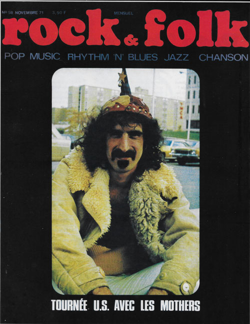 Rock & Folk n58 Novembre 1971 Frank Zappa