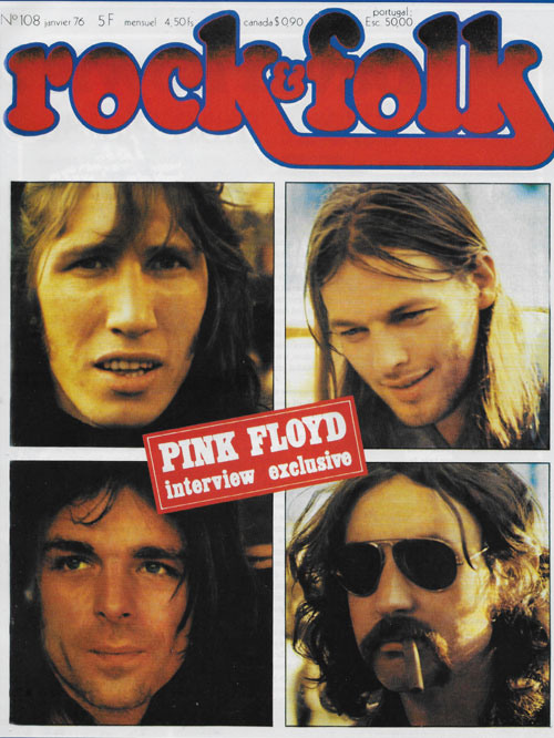 Rock & Folk n108 Janvier 1976 Pink Floyd