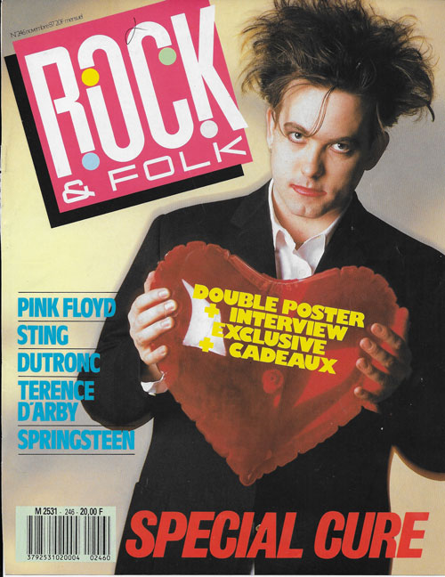 Rock & Folk n 246 Novembre 1987 Robert Smith The Cure cover