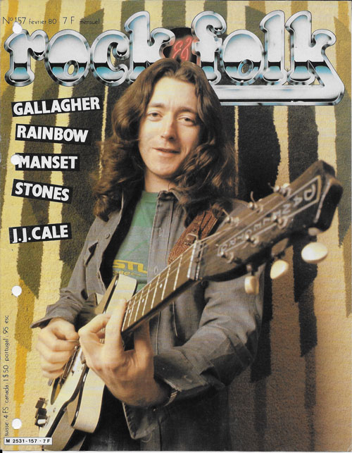 Rock & Folk n 157 Fvrier 1980 Rory Gallagher cover